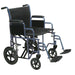 Drive Medical Bariatric Heavy Duty Transport Wheelchair with Swing Away Footrest - Elvoros