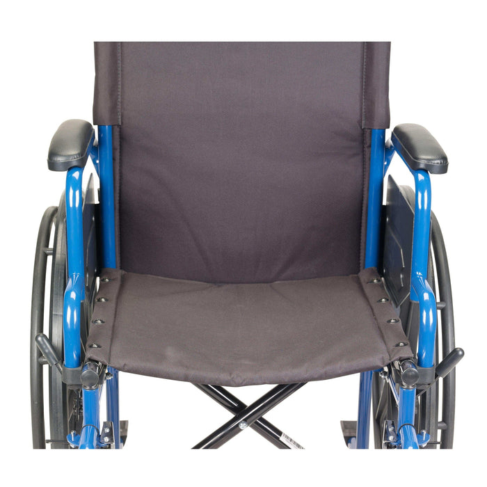 Drive Medical Blue Streak Wheelchair with Flip Back Desk Arms - Elvoros