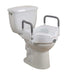 Drive Medical Elevated Raised Toilet Seat with Removable Padded Arms - Elvoros