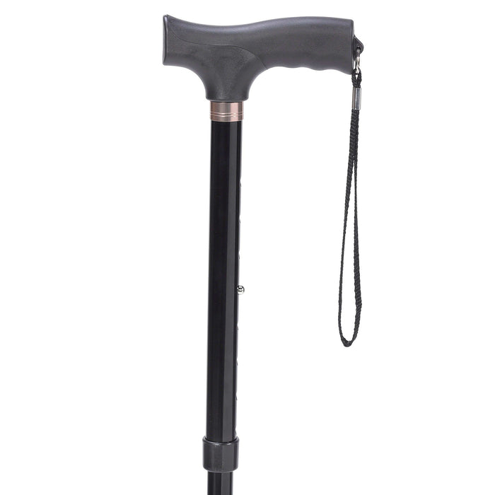 Drive Medical Flex N Go Adjustable Folding Cane with T Handle - Elvoros