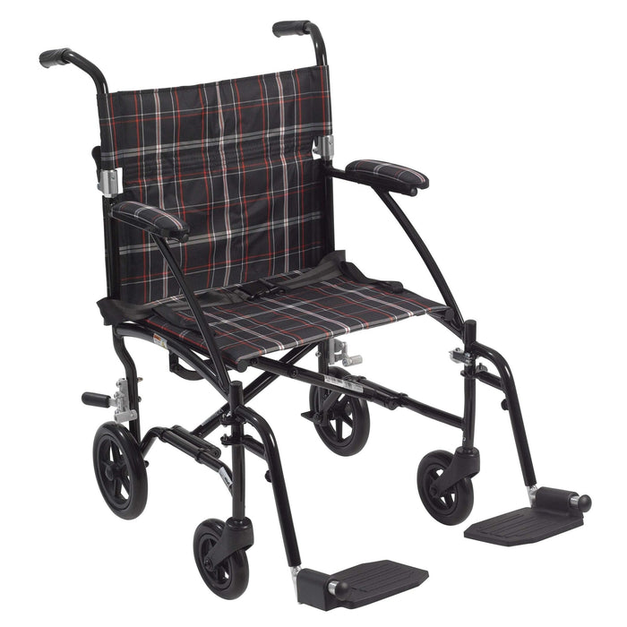 Drive Medical Fly Lite Ultra Lightweight Transport Wheelchair - Elvoros
