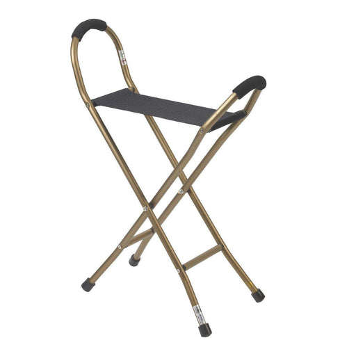 Drive Medical Folding Lightweight Cane with Sling Style Seat - Elvoros