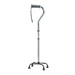 Drive Medical Folding Quad Cane, Small Base, Charcoal - Elvoros