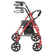 Drive Medical Four Wheel Rollator Rolling Walker with Fold Up Removable Back Support - Elvoros