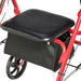 Drive Medical Four Wheel Rollator Rolling Walker with Fold Up Removable Back Support - Elvoros