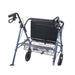 Drive Medical Heavy Duty Bariatric Rollator Rolling Walker with Large Padded Seat - Elvoros