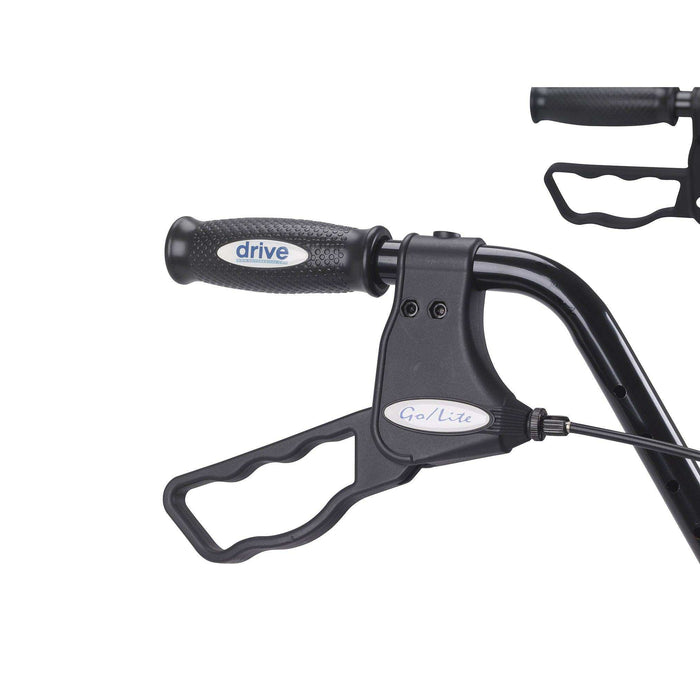 Drive Medical Heavy Duty Bariatric Rollator Rolling Walker with Large Padded Seat - Elvoros