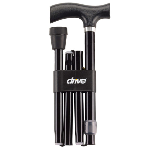 Drive Medical Heavy Duty Folding Cane Lightweight Adjustable with T Handle - Elvoros