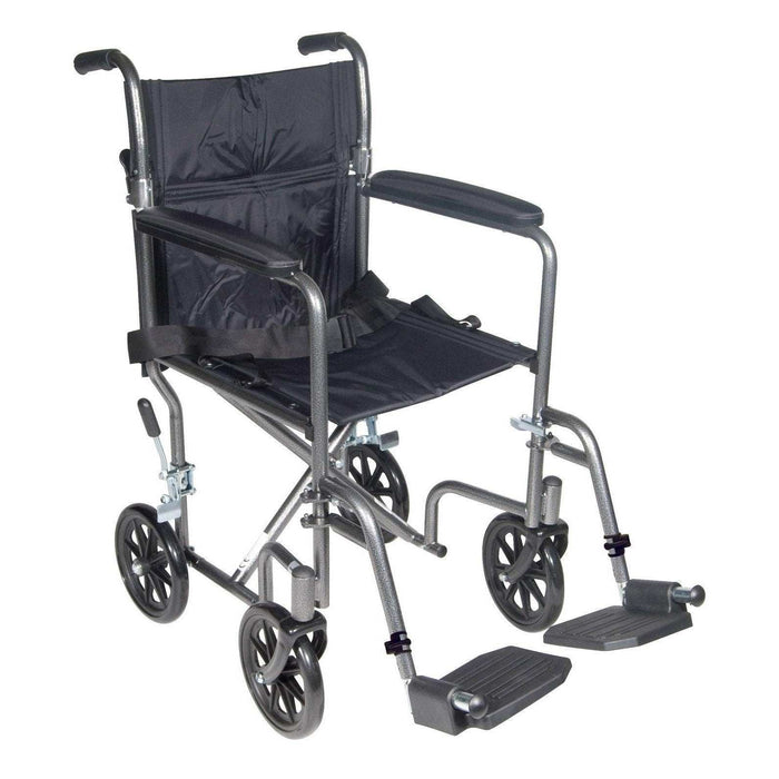 Drive Medical Lightweight Steel Transport Wheelchair - Elvoros
