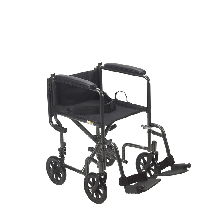 Drive Medical Lightweight Steel Transport Wheelchair - Elvoros