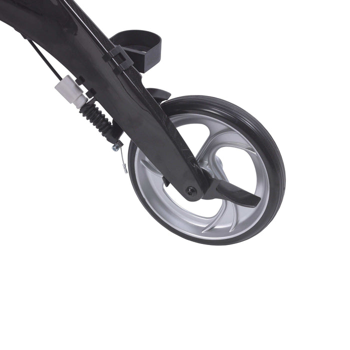 Drive Medical Nitro Elite CF Carbon Fiber Rollator Rolling Walker - Black - Elvoros