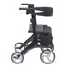 Drive Medical Nitro Elite CF Carbon Fiber Rollator Rolling Walker - Black - Elvoros