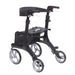 Drive Medical Nitro Elite CF Carbon Fiber Rollator Rolling Walker - Black - Elvoros