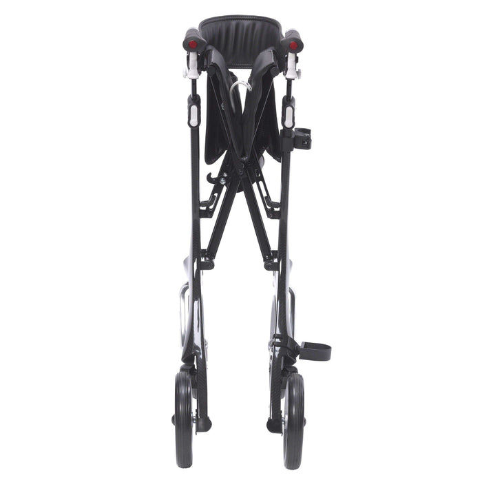 Drive Medical Nitro Elite CF Carbon Fiber Rollator Rolling Walker - Black - Elvoros