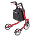 Drive Medical Nitro Euro Style 3-Wheel Rollator Rolling Walker - Elvoros