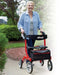 Drive Medical Nitro Euro Style Rollator Rolling Walker - Elvoros