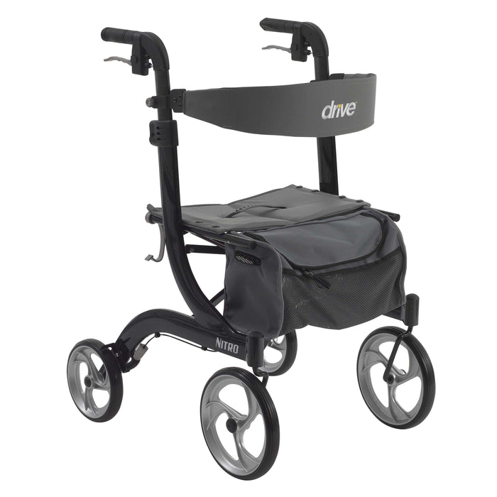 Drive Medical Nitro Euro Style Rollator Rolling Walker - Elvoros