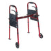 Drive Medical Portable Folding Travel Walker with 5" Wheels and Fold up Legs - Elvoros
