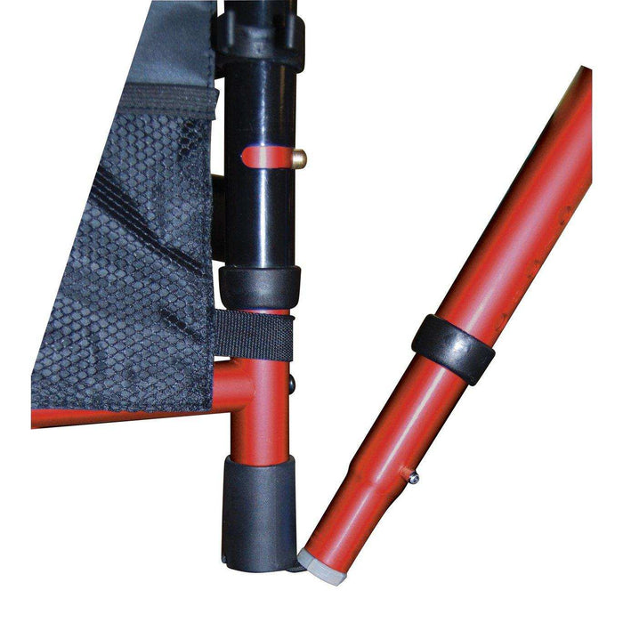 Drive Medical Portable Folding Travel Walker with 5" Wheels and Fold up Legs - Elvoros