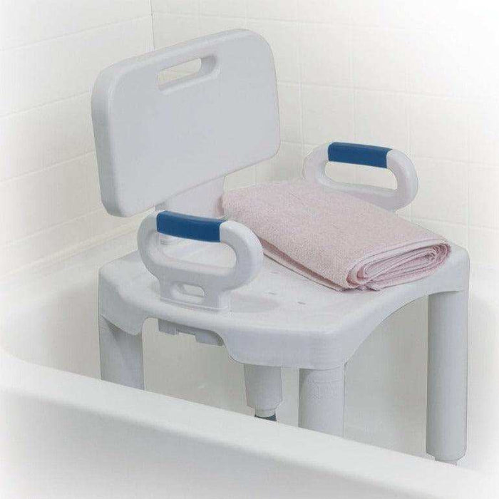 Drive Medical Premium Series Shower Chair with Back and Arms - Elvoros