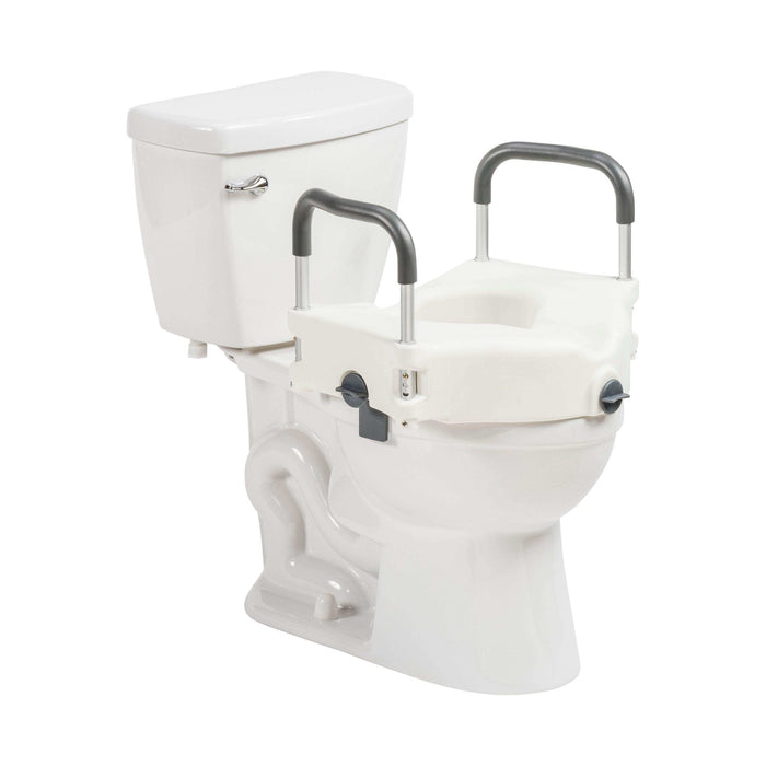 Drive Medical PreserveTech Secure Lock Raised Toilet Seat - 5" Height - Elvoros
