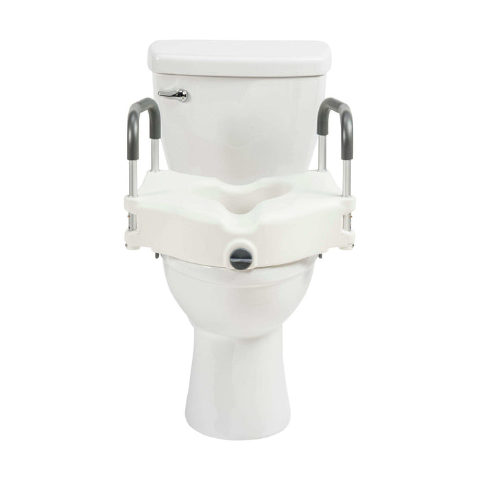 Drive Medical PreserveTech Secure Lock Raised Toilet Seat - 5" Height - Elvoros