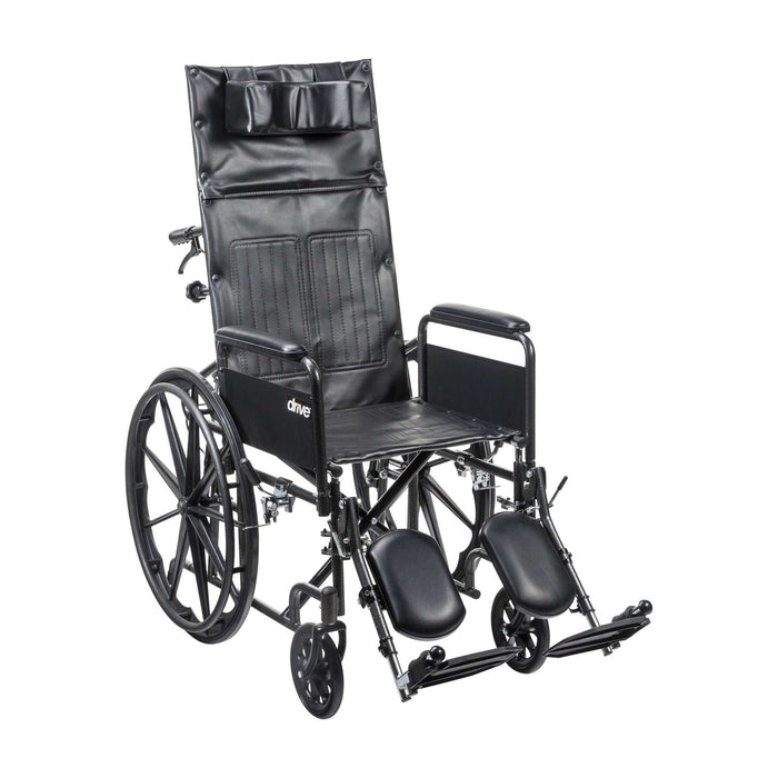Drive Medical Silver Sport Full-Reclining Wheelchair - Elvoros