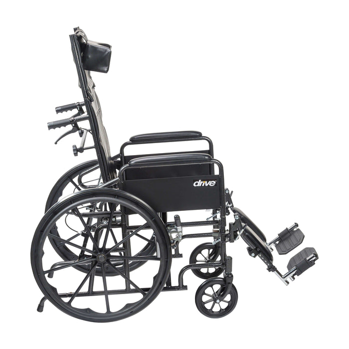 Drive Medical Silver Sport Full-Reclining Wheelchair - Elvoros