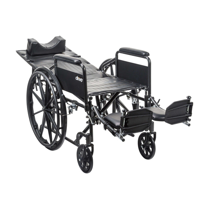 Drive Medical Silver Sport Full-Reclining Wheelchair - Elvoros