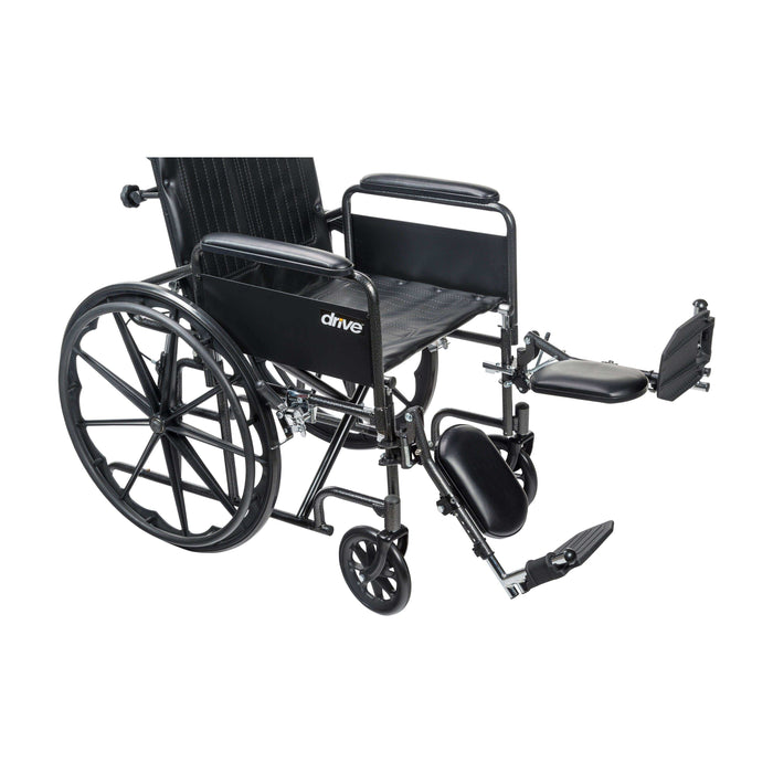 Drive Medical Silver Sport Full-Reclining Wheelchair - Elvoros