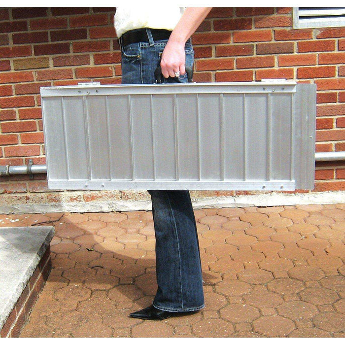 Drive Medical Single Fold Portable Wheelchair Scooter Ramp with Carry Handle and Travel Bag - Elvoros