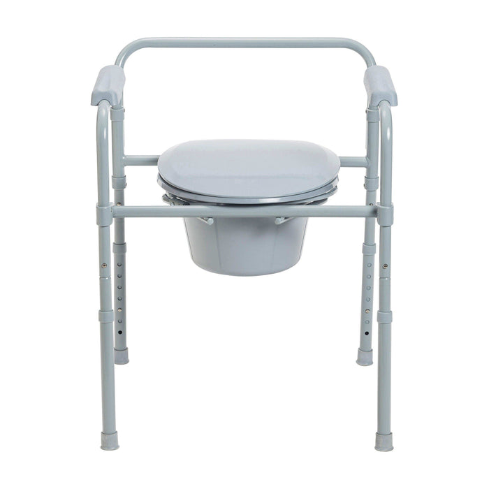 Drive Medical Steel Folding Frame Commode - Elvoros