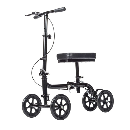 Drive Medical Steerable Folding Knee Walker Knee Scooter, Alternative to Crutches - Elvoros