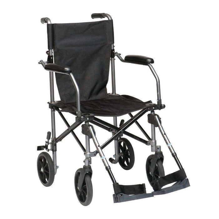 Drive Medical Travelite Chair in a Bag Transport Wheelchair - Elvoros