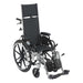 Drive Medical Viper Plus Light Weight Reclining Wheelchair with Elevating Leg rest and Flip Back Detachable Arms - Elvoros