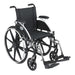Drive Medical Viper Wheelchair with Flip Back Removable Arms - Elvoros