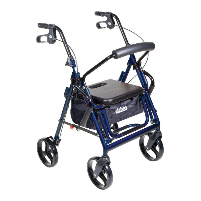Duet Dual Function Transport Wheelchair Rollator Rolling Walker - Elvoros
