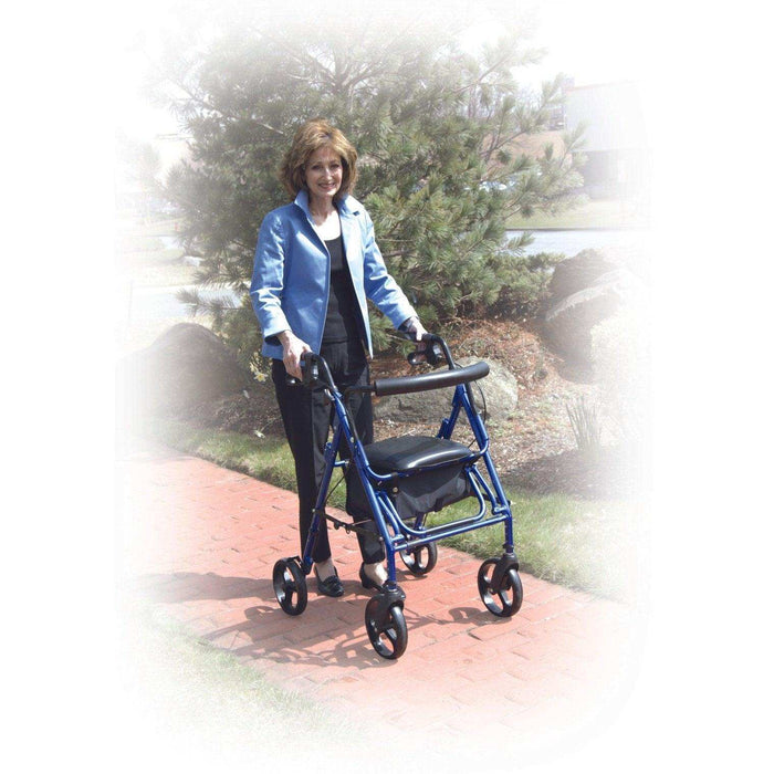 Duet Dual Function Transport Wheelchair Rollator Rolling Walker - Elvoros