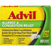 Advil Allergy & Congestion Relief Pain Reliever Tablets - 10 Count - Elvoros