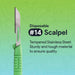 FifthPulse’s Disposable Scalpel Knife #14 - Individually Wrapped Sterile Scalpel Blades - Elvoros