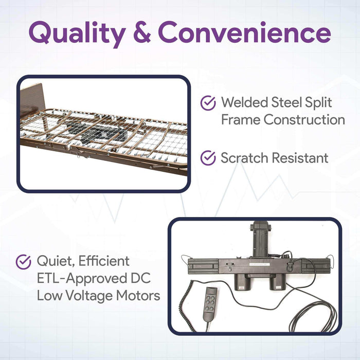 Full Electric Hospital Bed - Full Rails - Elvoros