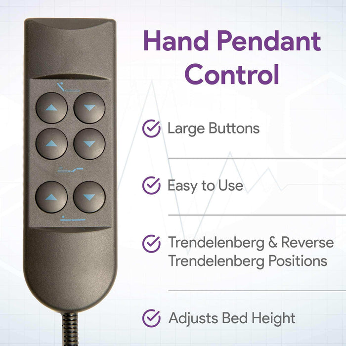 Full Electric Hospital Bed - Full Rails - Elvoros
