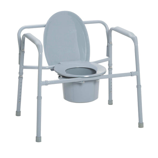 Heavy Duty Bariatric Folding Bedside Commode Chair - Elvoros
