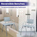 Medacure Bariatric Transfer Bench Shower Chair for Bathtub - 500 lb - Elvoros