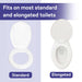 Medacure Locking Toilet Seat - Raised Toilet Seat Riser for Seniors - Elvoros