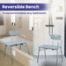 Medacure Transfer Bench Shower Chair for Bathtub - Case of 2 - Elvoros