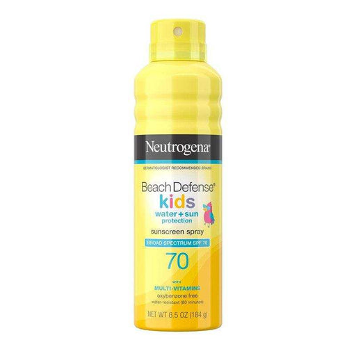 Neutrogena Beach Defense Kids Sunscreen Spray SPF 70 with Multi-Vitamins - 6.5oz - Elvoros