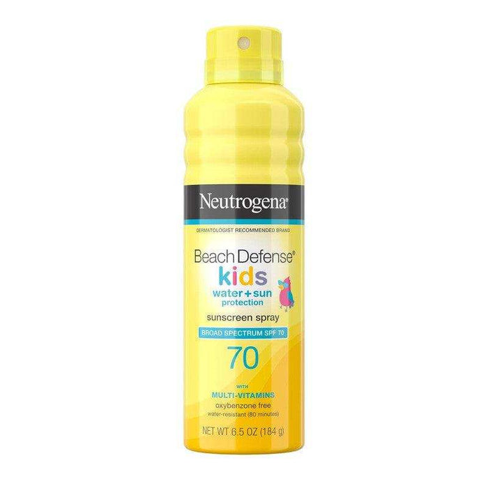 Neutrogena Beach Defense Kids Sunscreen Spray SPF 70 with Multi-Vitamins - 6.5oz - Elvoros