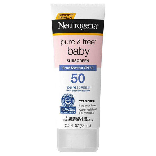 Neutrogena Pure & Free Baby Sunscreen Lotion Broad Spectrum SPF 50 - 3oz - Elvoros