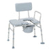 Padded Seat Transfer Bench with Commode Opening - Elvoros